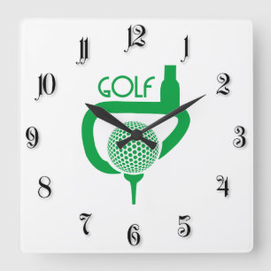 Horloge Carrée Golf