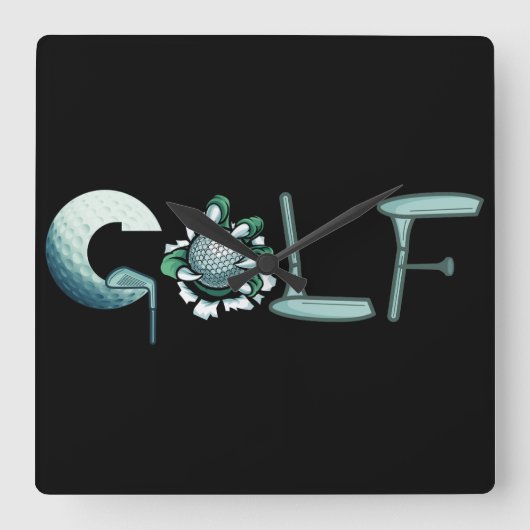 Horloge Carrée Golf (Recto)