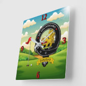 Horloge Carrée Golf de Campbell (Angle)