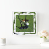 Horloge Carrée Golf Make That Par, (Maison)