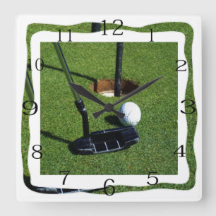 Horloge Carrée Golf Make That Par,