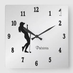 Horloge Carrée Golfeuse personnelle 