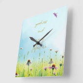 Horloge Carrée Goodness and Mercy - Psalm 23 Inspired (Angle)