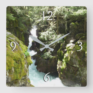 Horloge Carrée Gorge d'Avalanche II au Glacier National Park