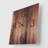 Horloge Carrée Gorgeous Dark Wood-look (Angle)