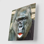 HORLOGE CARRÉE GORILLA FRAÎCHE (Angle)