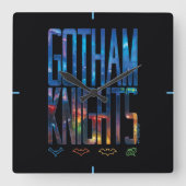 Horloge Carrée Gotham Knights City Letters (Recto)