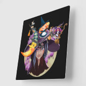 Horloge Carrée Gothique Darlings (Angle)