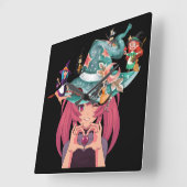 Horloge Carrée Gothique Darlings (Angle)