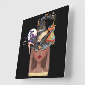 Horloge Carrée Gothique Darlings (Angle)