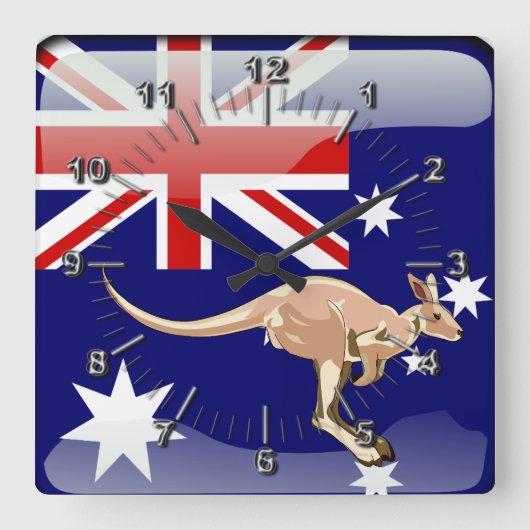 Horloge Carrée Gouffre d'Australie (Recto)