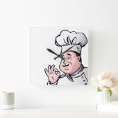 HORLOGE CARRÉE GOURMET CHEF (Maison)