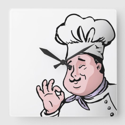 HORLOGE CARRÉE GOURMET CHEF (Recto)