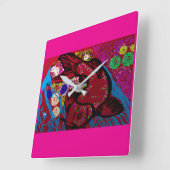 Horloge Carrée Grace's Harmony (Angle)