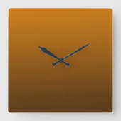Horloge Carrée Gradient Orange - deep to light | Mood Background| (Recto)