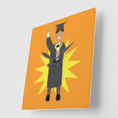 Horloge Carrée Graduation (Angle)