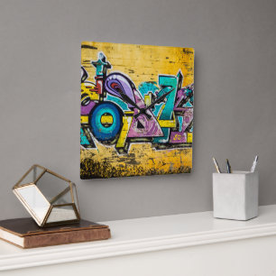 Horloge Carrée Graffiti, Grundarfjordur, Islande