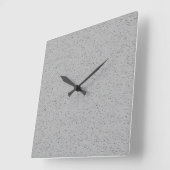 Horloge Carrée Grainy Grainin Gris Conception des couleurs (Angle)