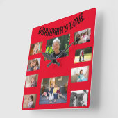 Horloge Carrée Grand-mère's Love Square Wall Clock (Angle)