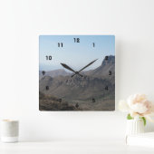 Horloge Carrée Grand Mountain View de courbure (Maison)