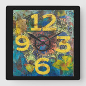 Horloge Carrée Grand nombre (Recto)