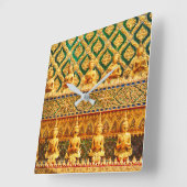 Horloge Carrée Grand Palais De Bangkok, Thaïlande (Angle)