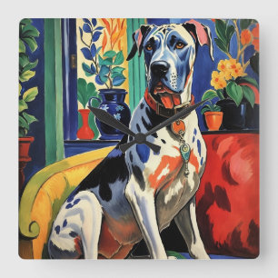 Horloge Carrée Grande Dane