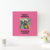 Horloge Carrée Grandissement (Maison)