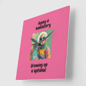 Horloge Carrée Grandissement (Angle)