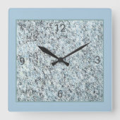 Horloge Carrée Granit incisé (Recto)