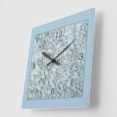 Horloge Carrée Granit incisé (Angle)