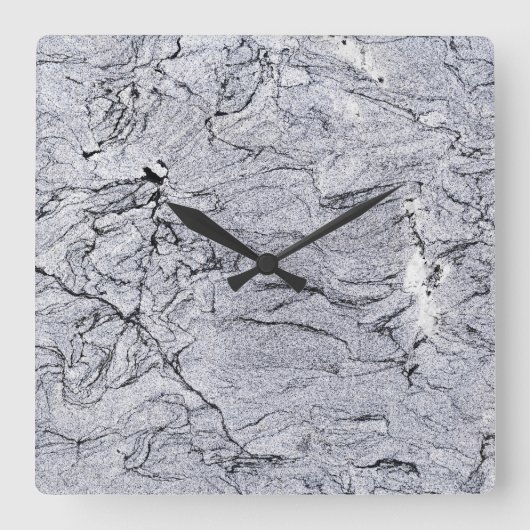 Horloge Carrée Granite Stone Pattern (Recto)