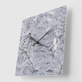 Horloge Carrée Granite Stone Pattern (Angle)