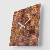 Horloge Carrée Granite Stone Pattern (Angle)