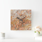 Horloge Carrée Granite Stone Pattern (Maison)