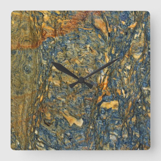 Horloge Carrée Granite Stone Pattern (Recto)