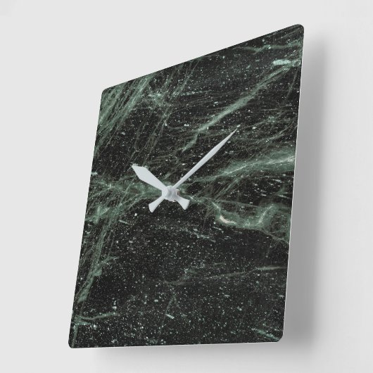 Horloge Carrée Granite Stone Pattern (Angle)