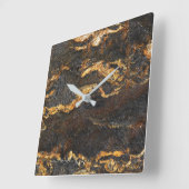 Horloge Carrée Granite Stone Pattern (Angle)