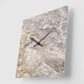 Horloge Carrée Granite Stone Pattern (Angle)