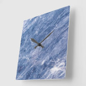 Horloge Carrée Granite Stone Pattern (Angle)