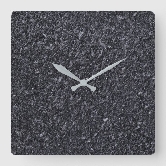 Horloge Carrée Granite Stone Pattern (Recto)
