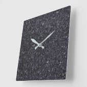 Horloge Carrée Granite Stone Pattern (Angle)