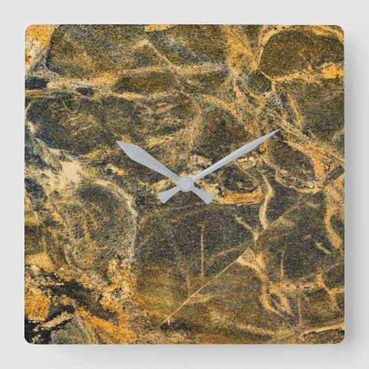 Horloge Carrée Granite Stone Pattern (Recto)
