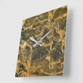 Horloge Carrée Granite Stone Pattern (Angle)