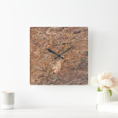 Horloge Carrée Granite Stone Pattern (Maison)