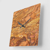 Horloge Carrée Granite Stone Pattern (Angle)