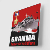 HORLOGE CARRÉE GRANMA (Angle)