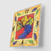 Horloge Carrée Grape Cluster wall clock (Angle)