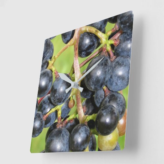Horloge Carrée Grapes Wall Clock (Angle)