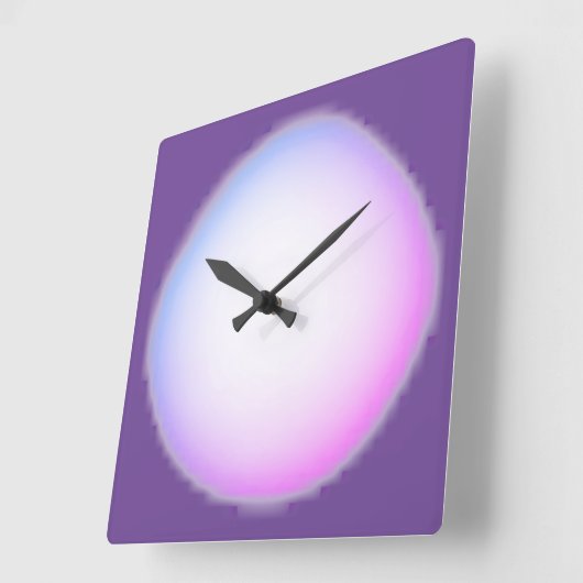 HORLOGE CARRÉE GRAPHIQUE ET CONCEPTION (Angle)